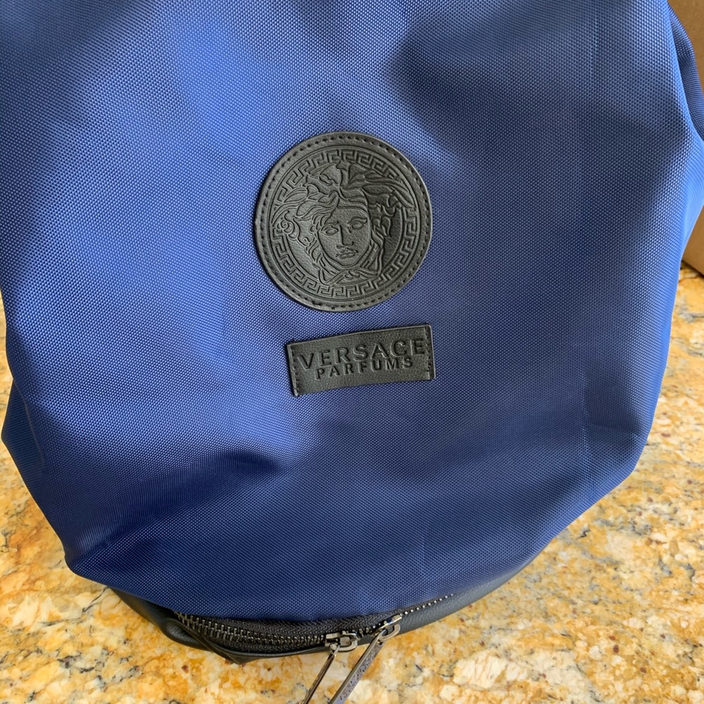 VERSACE Backpack Drawstring Shoulder Bag Brand New